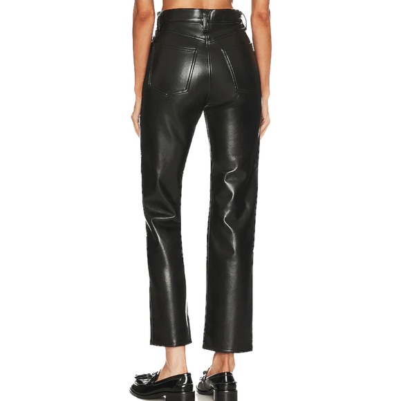 Agolde Recycled Leather Fitted 90's in Detox - Picture 6 of 9